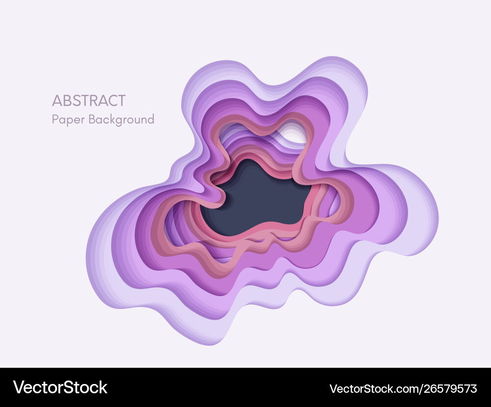 Abstract 3d background with papercut shapes paper Abstract 3d background with papercut shapes paper vector image