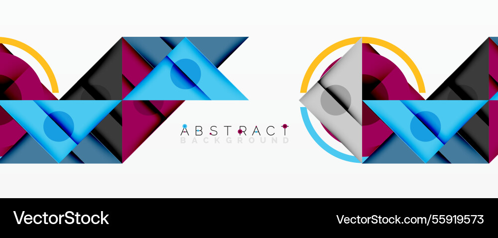 Abstract geometric composition with intersecting vector image