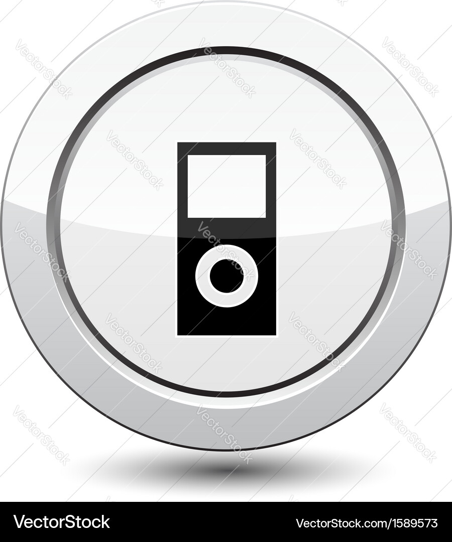 Button with system unit Vector Image