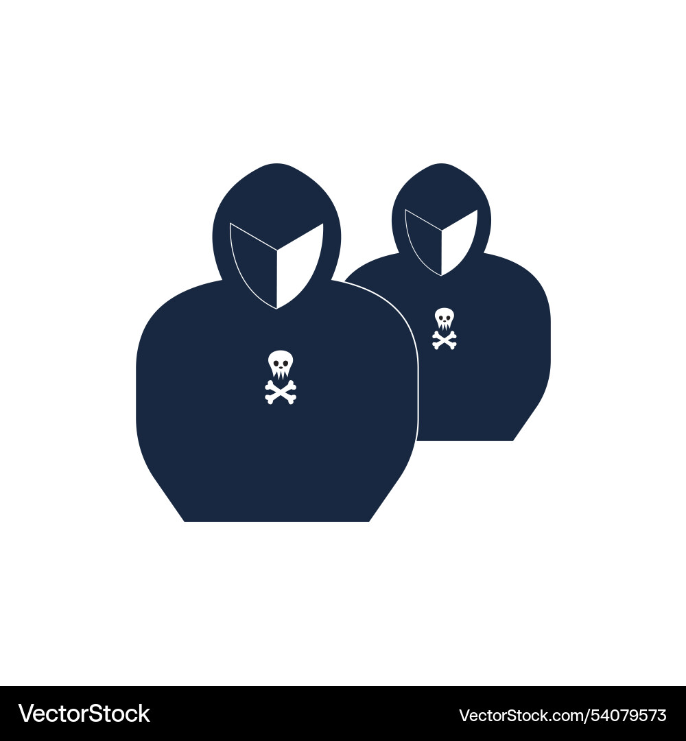 Hacker icon logo background Hacker icon logo background Vector Image