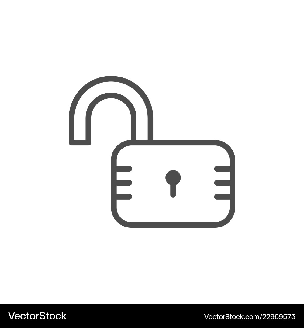 Lock Icon - Secure Access vector image