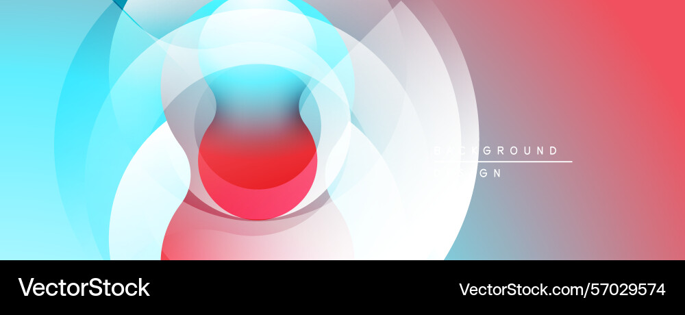 Abstract design features overlapping circles Abstract design features overlapping circles Vector Image