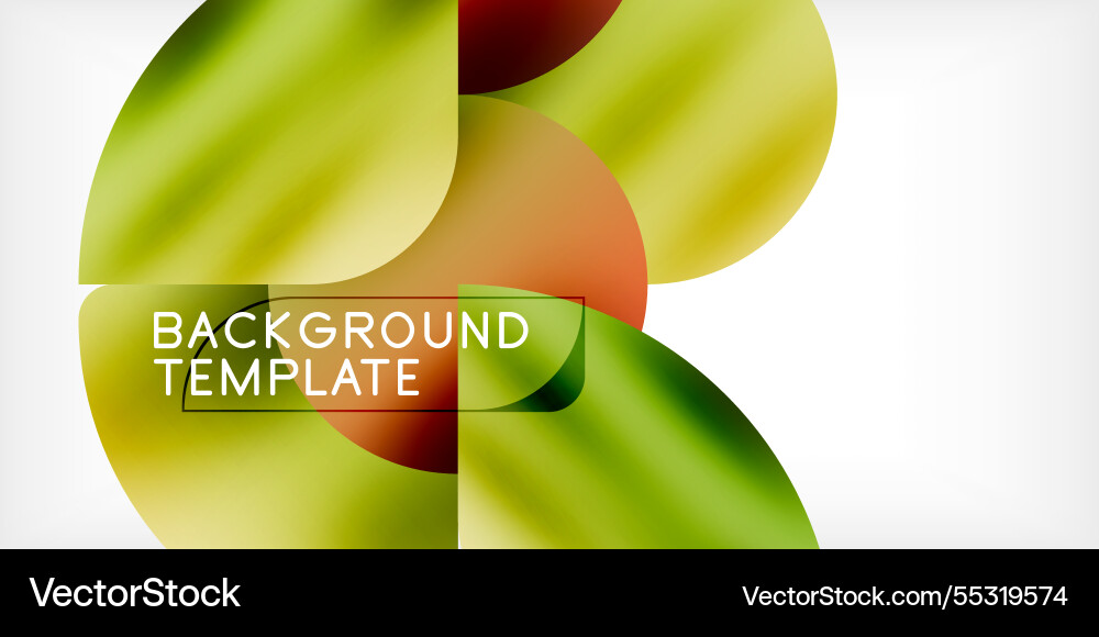 Bright circles with shadows abstract background Vector Image