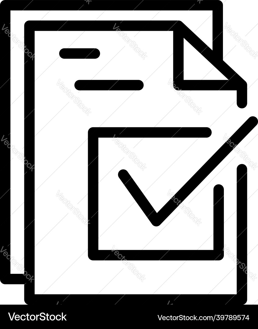 Code document icon outline two factor Code document icon outline two factor vector image