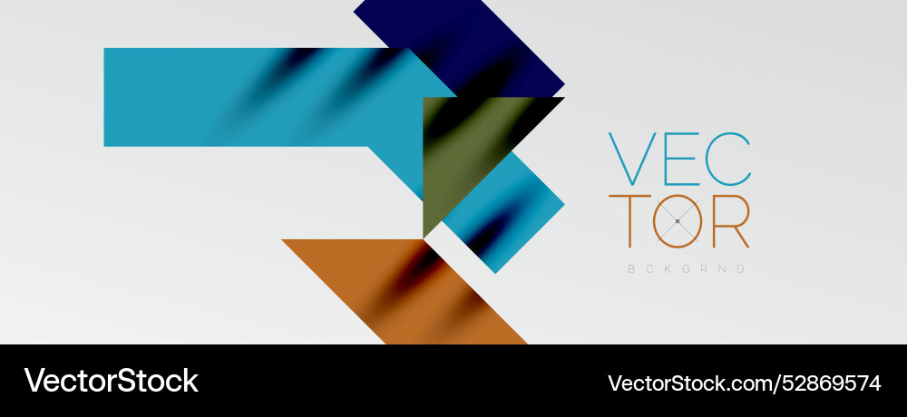 Minimal composition abstract lines and triangles Vector Image