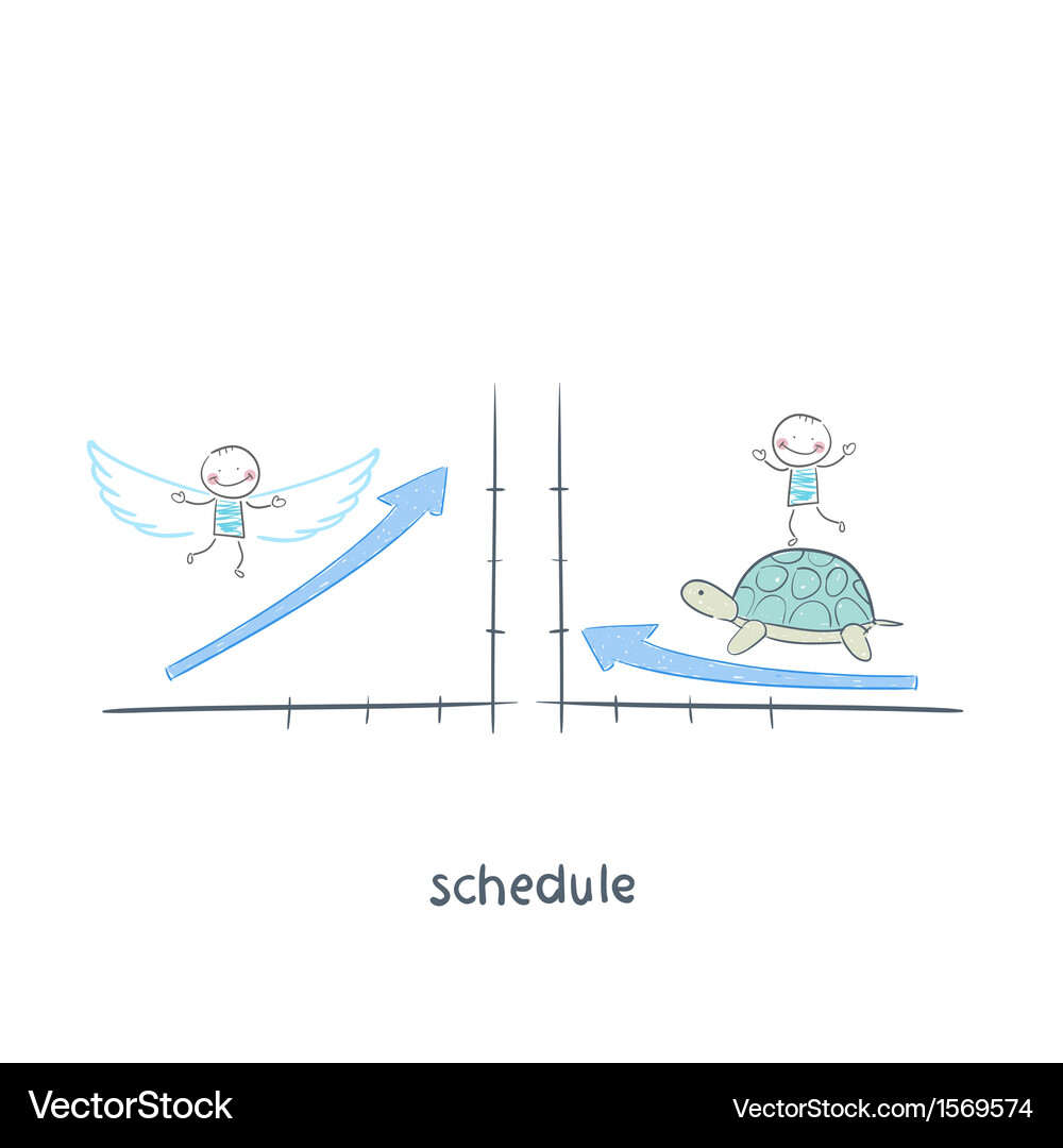 Schedule Timeline Concept Vector Image