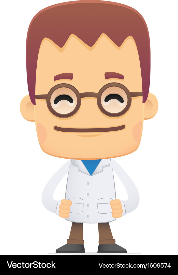 Scientist Character Set Vector Image