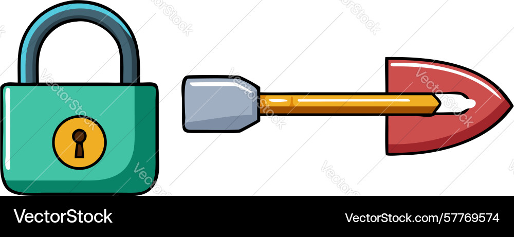 Secure data mining protected digital excavation vector image
