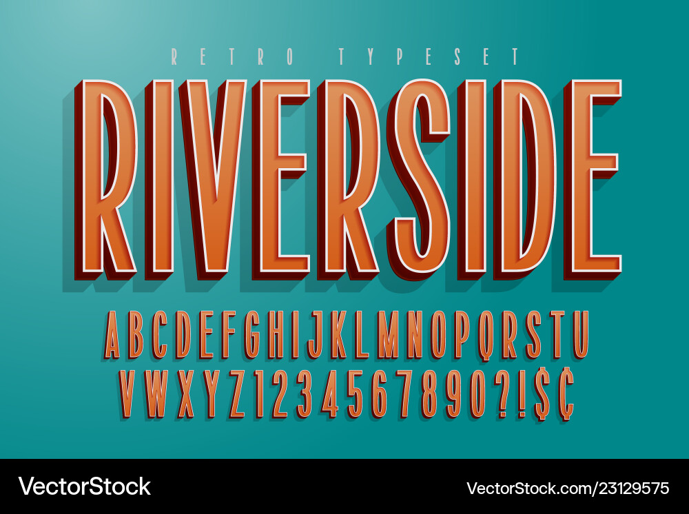 Condensed comical 3d display font design alphabet Condensed comical 3d display font design alphabet vector image