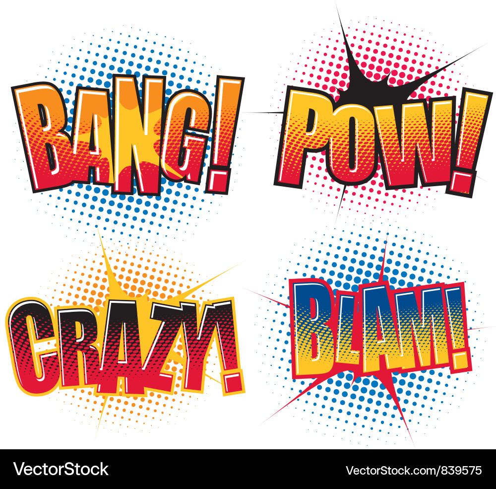 Dynamic Halftone Text vector image