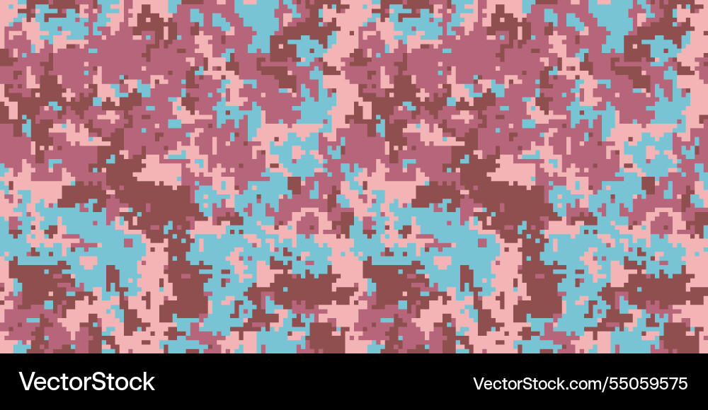 Pixelated pattern creative different mask Vector Image
