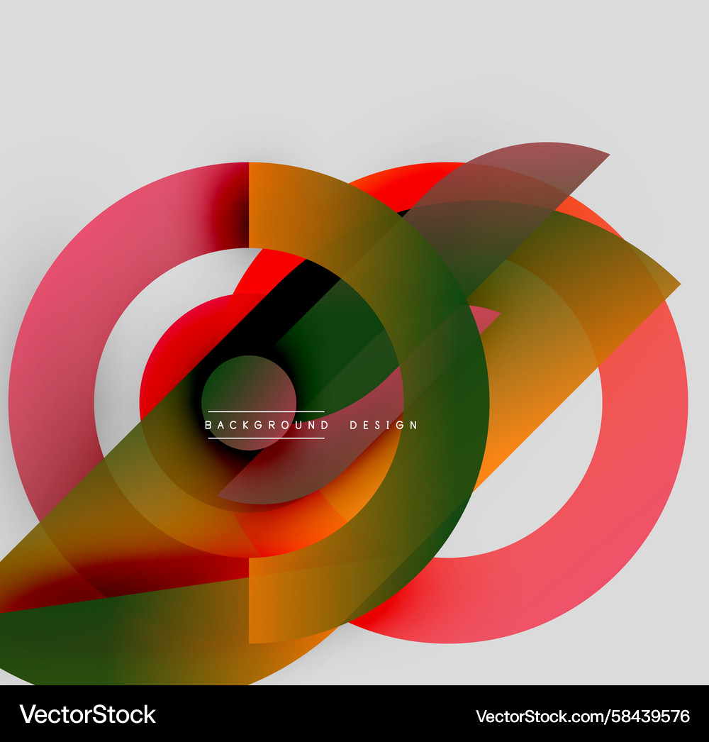 Abstract colorful overlapping circles create Abstract colorful overlapping circles create Vector Image