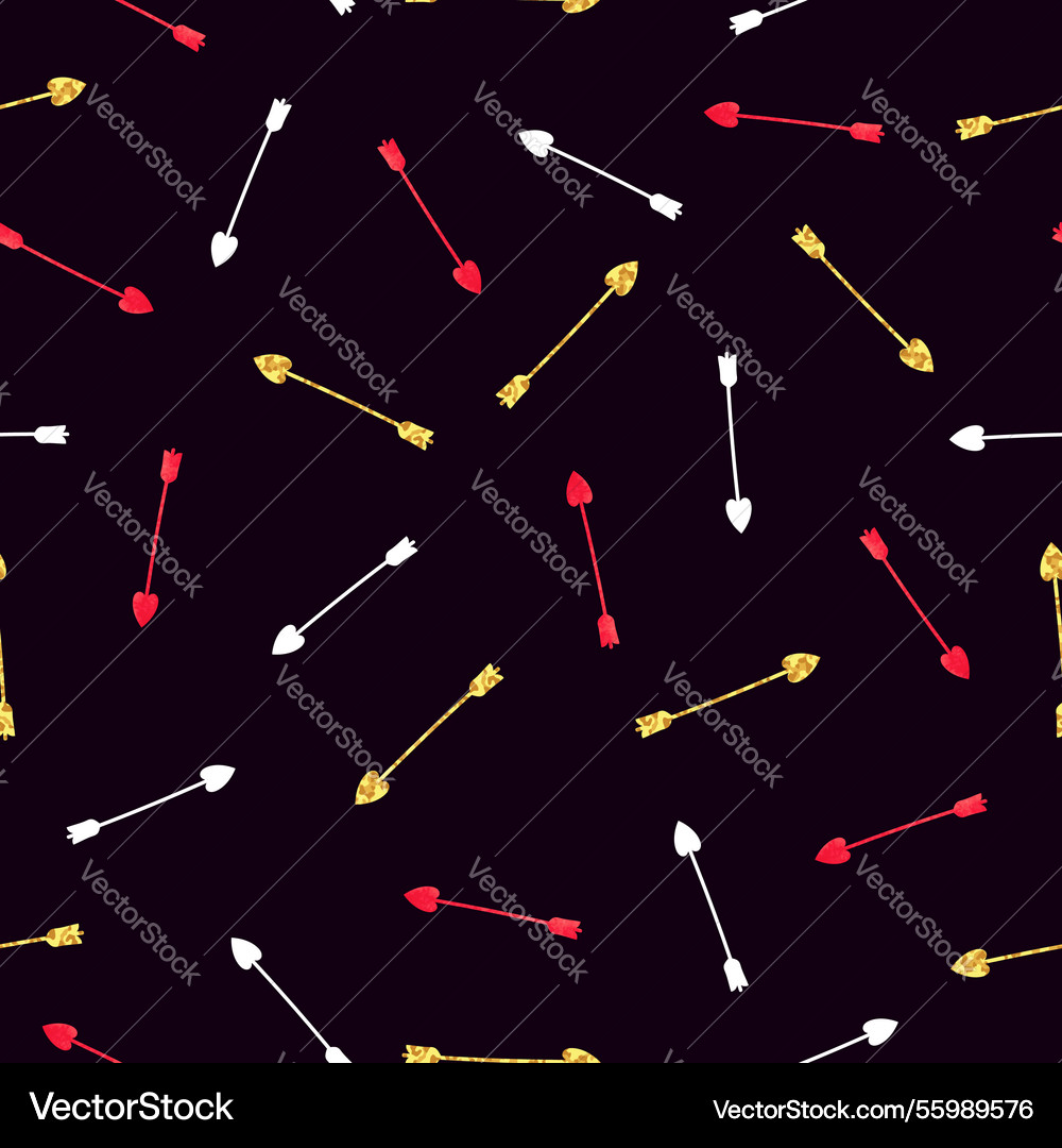 Seamless pattern with cupid arrows Vector Image