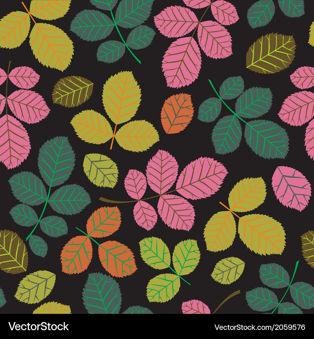 Seamless pattern with leaf abstract texture Vector Image