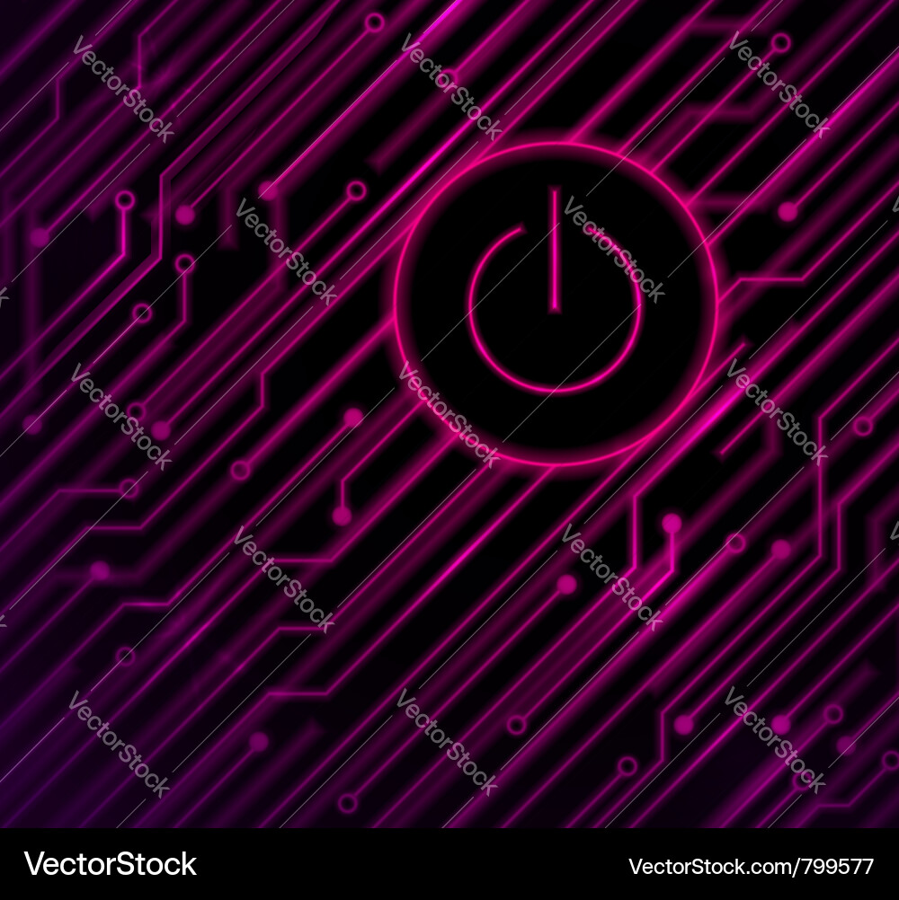 Circuit Board On/Off Background Vector Image