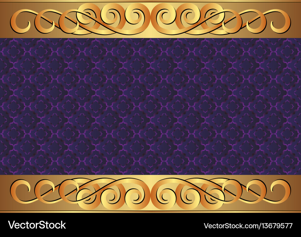 Decorative background with old-fashioned patterns vector image