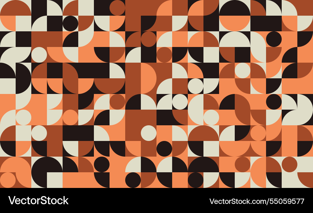Modern abstract pattern with geometric shapes Vector Image