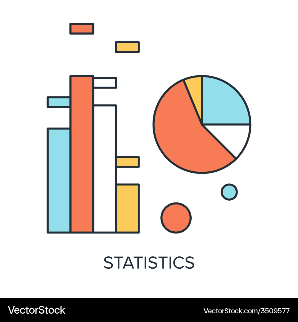 Statistical Data Concepts vector image