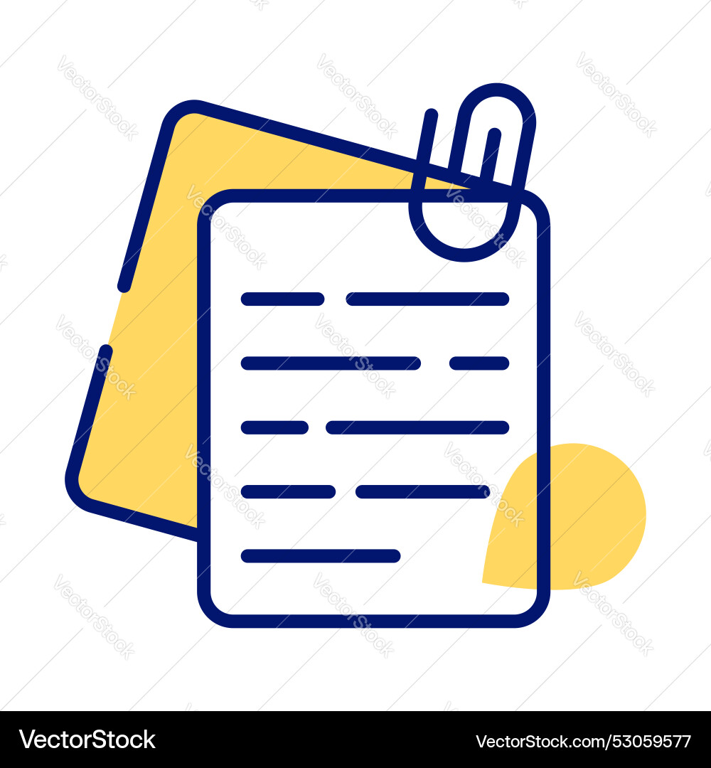 Sticky notes design in modern style ready to use Vector Image