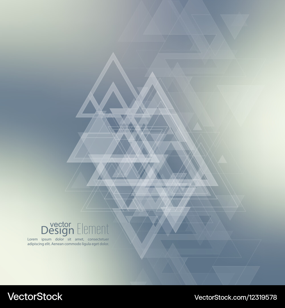 Abstract Triangular Blur Vector Image