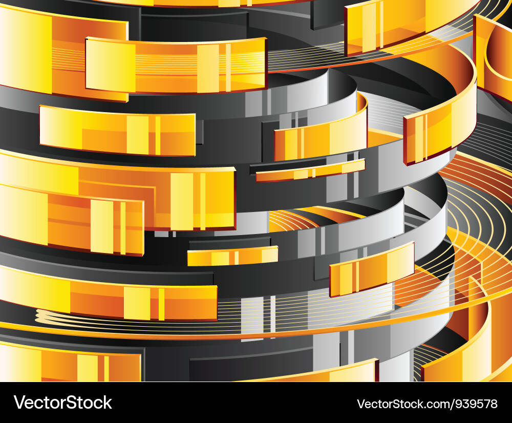 Dynamic Color Curves vector image