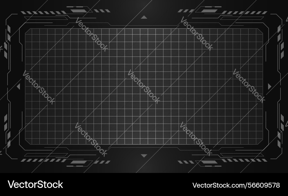 Grey hud frames futuristic user interface Grey hud frames futuristic user interface vector image