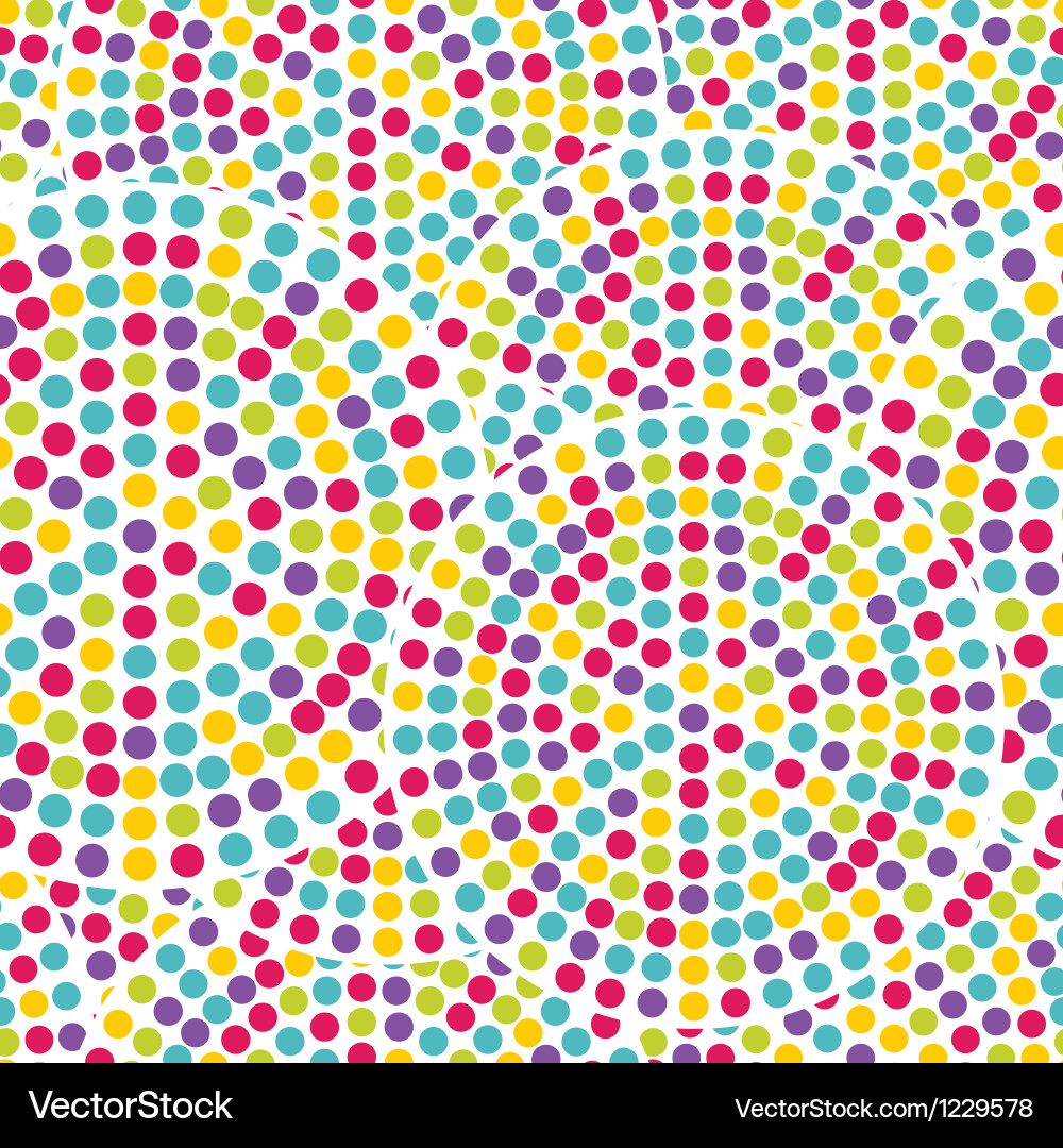 Retro Polka Dot Pattern Vector Image