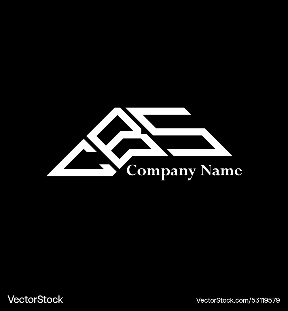 Cbs logo design simple and modern Vector Image