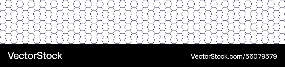 Seamless honeycomb pattern with hexagonal grid Vector Image