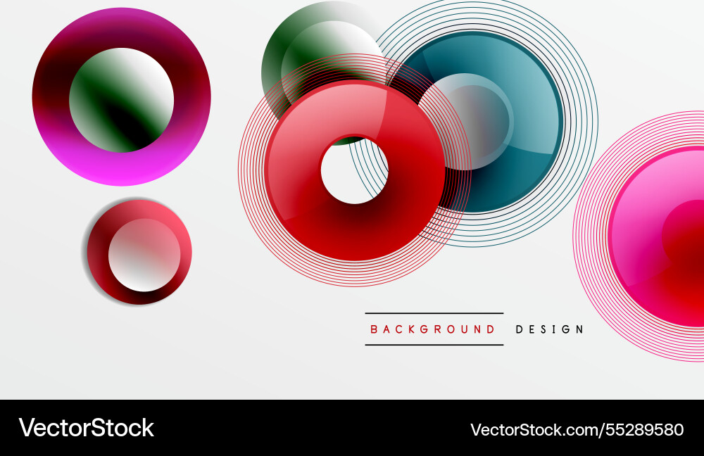 Abstract composition of overlapping circles Abstract composition of overlapping circles Vector Image