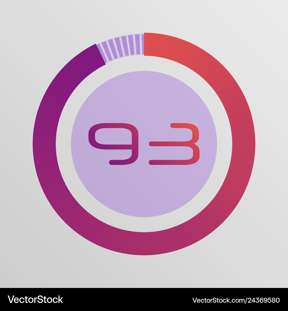 Circular interval timer Circular interval timer vector image