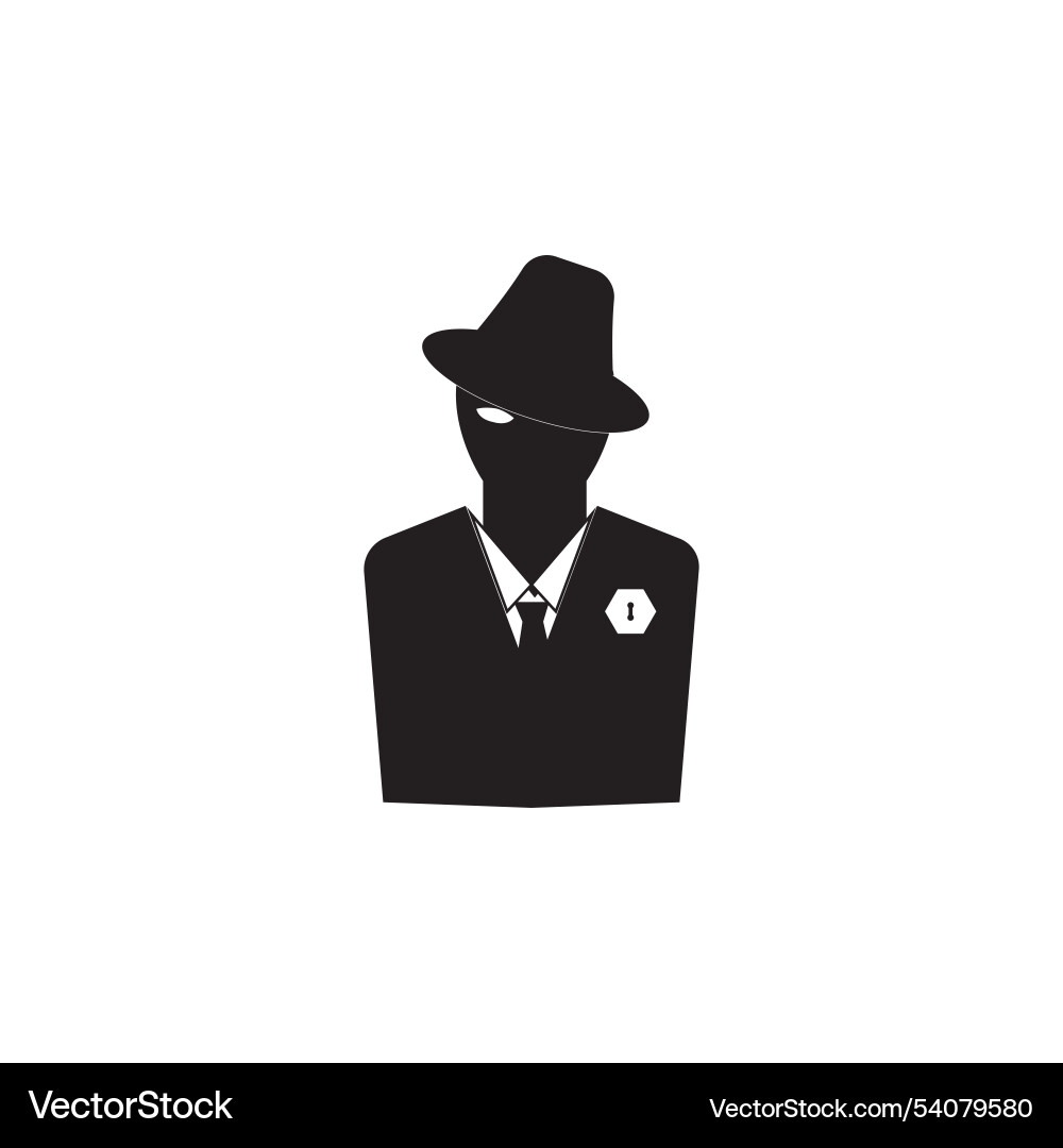 Hacker icon logo background Hacker icon logo background Vector Image