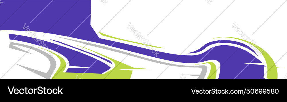 Racing car wrap design custom livery vector image