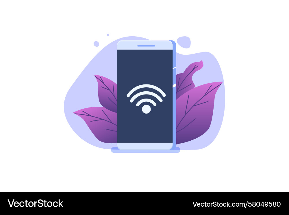 WiFi Connection Remote Access Vector Image