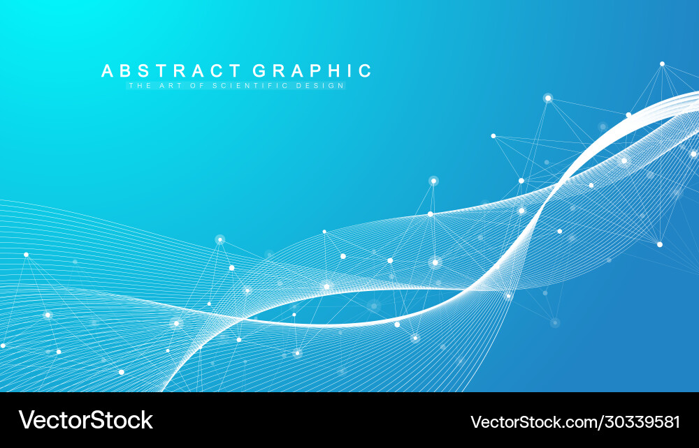 Connected Network Abstract Background vector image