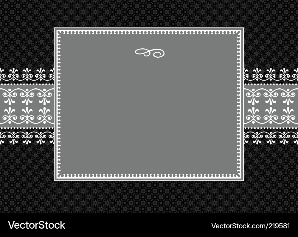 Intricate Scroll Frame Vector Image
