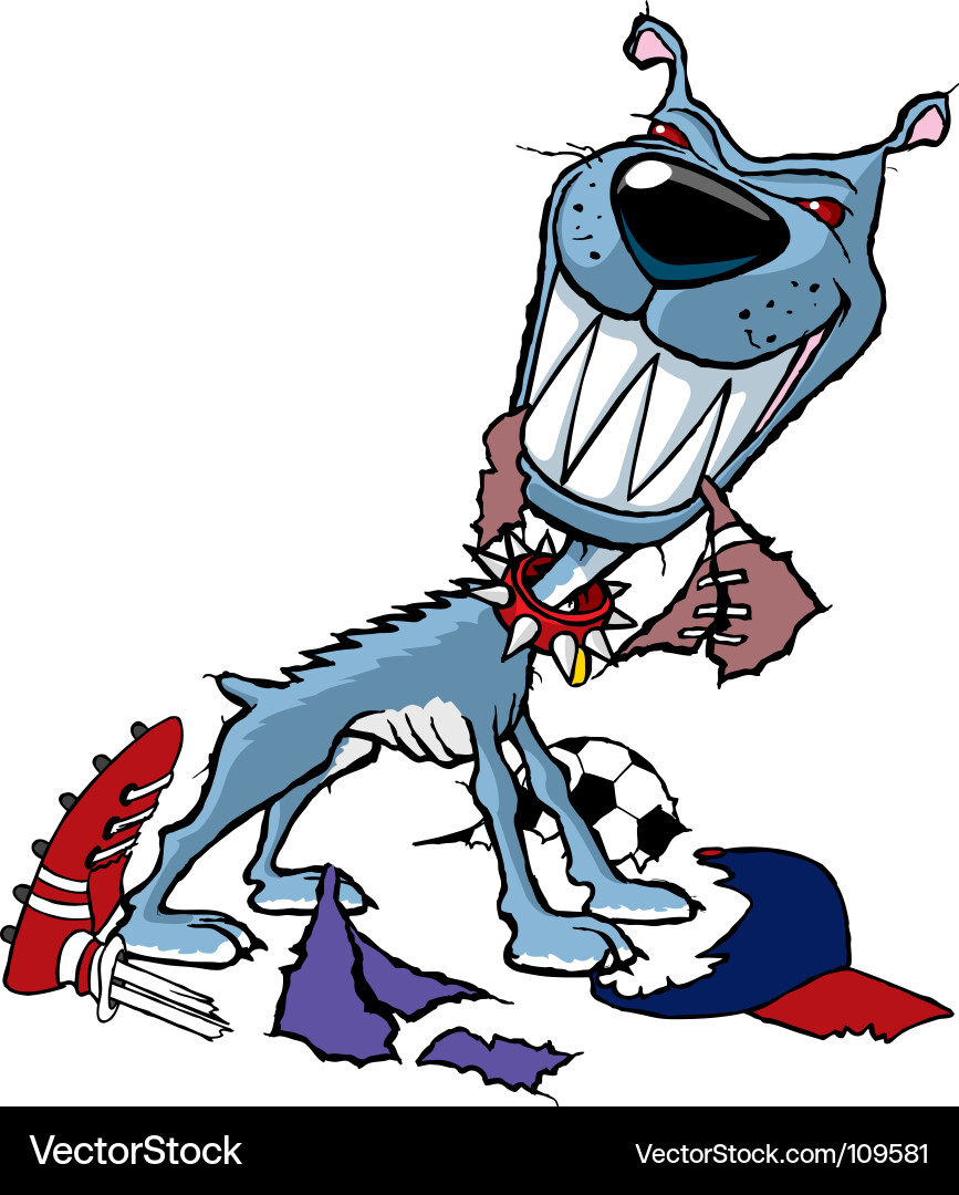 Ripped Hound Vector Image
