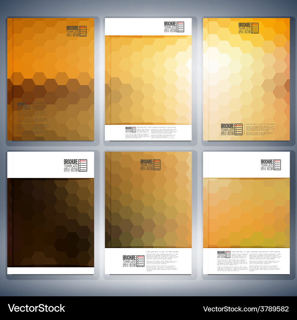 Geometric backgrounds abstract hexagonal patterns Vector Image