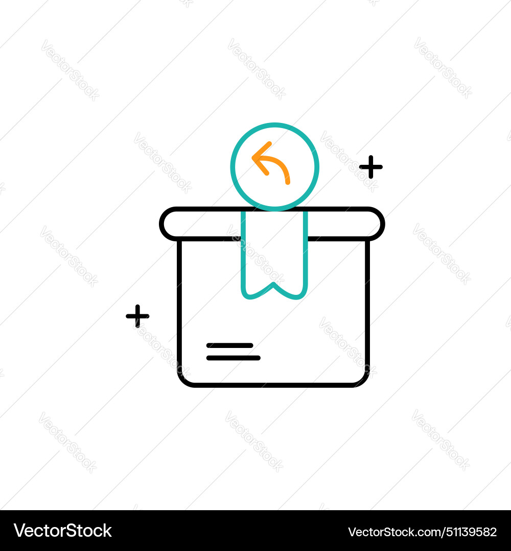 Return management icon design Vector Image
