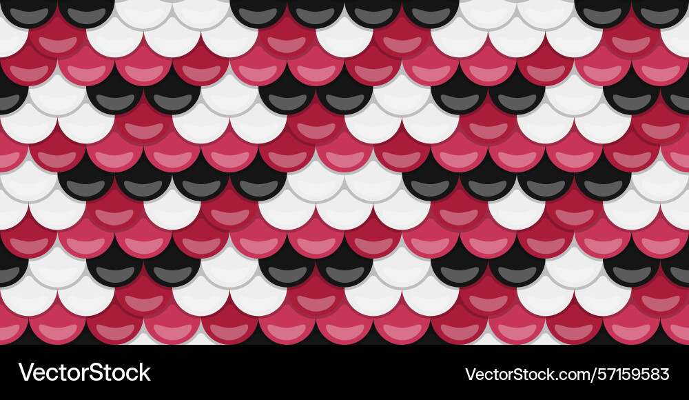 Abstract seamless pattern of overlapping scales Vector Image