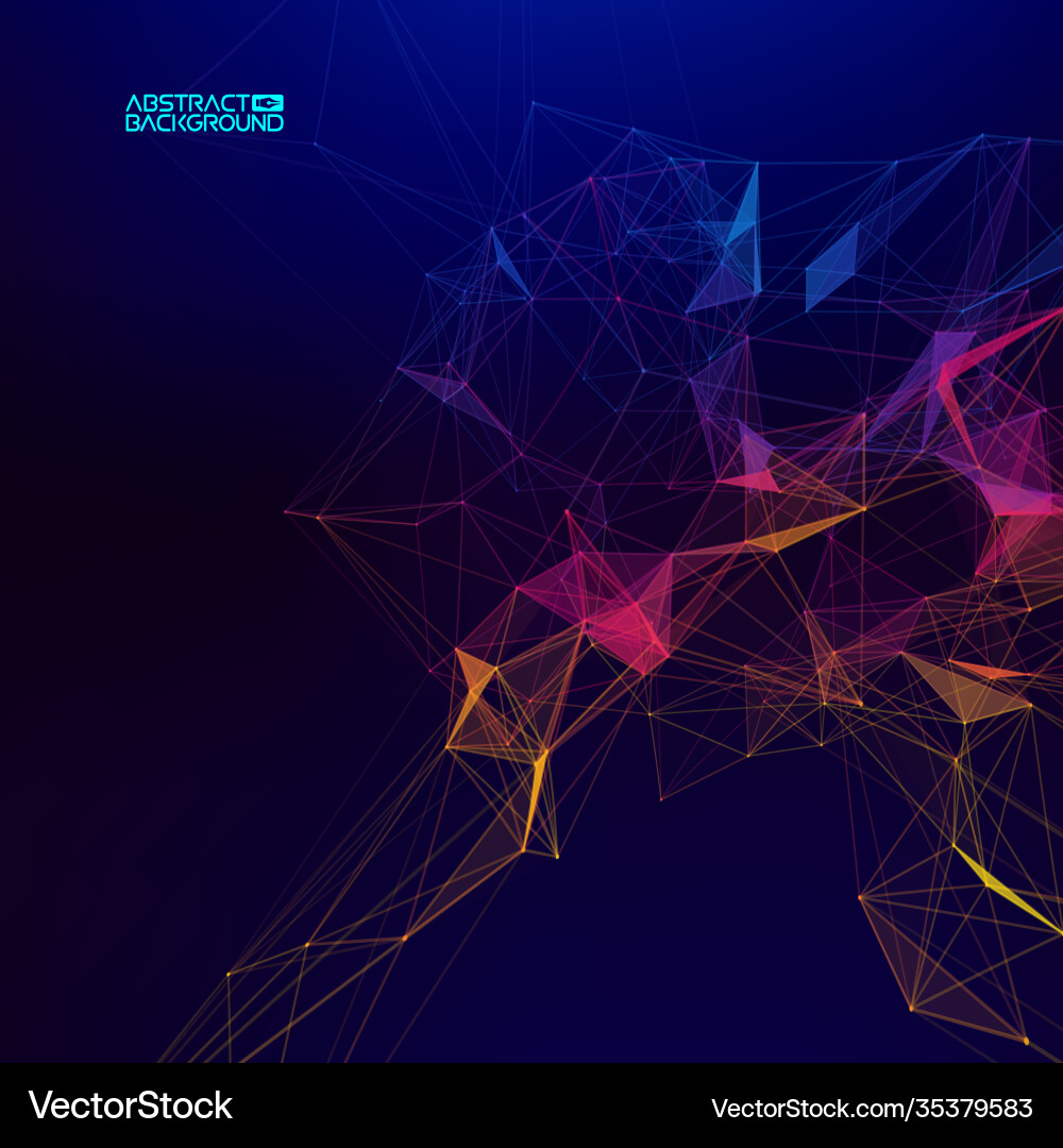 Data Flow & Network Abstract vector image