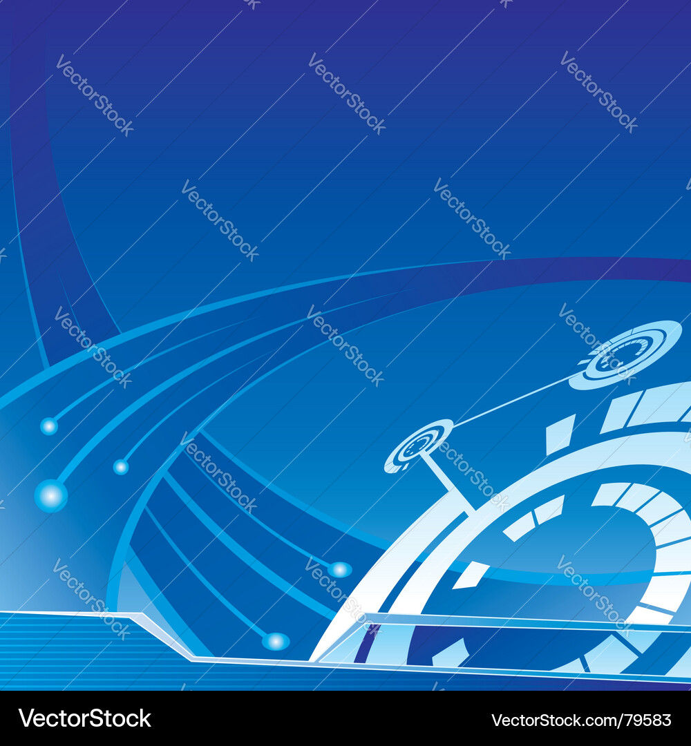 Digital Network Flow Vector Image