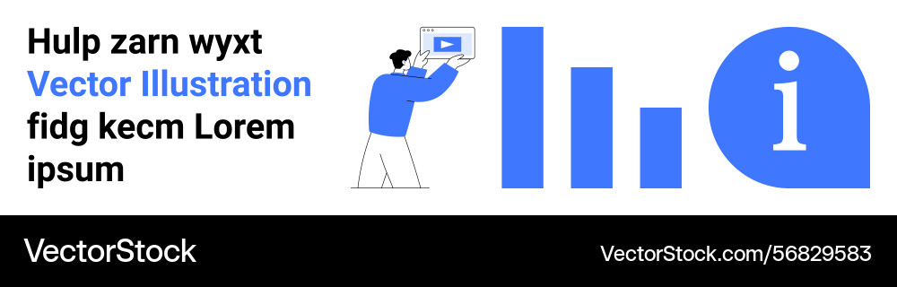 Man presenting data with bar graphs Man presenting data with bar graphs Vector Image