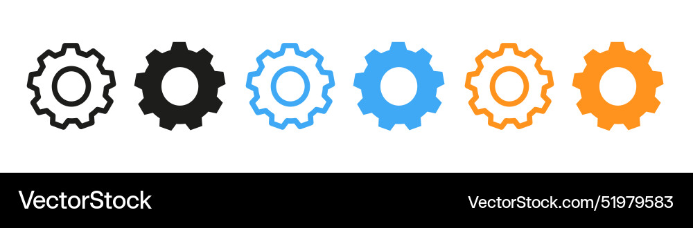 Technical and mechanical process icons featuring vector image