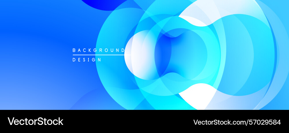 Abstract blue layers create dynamic visual effect Vector Image