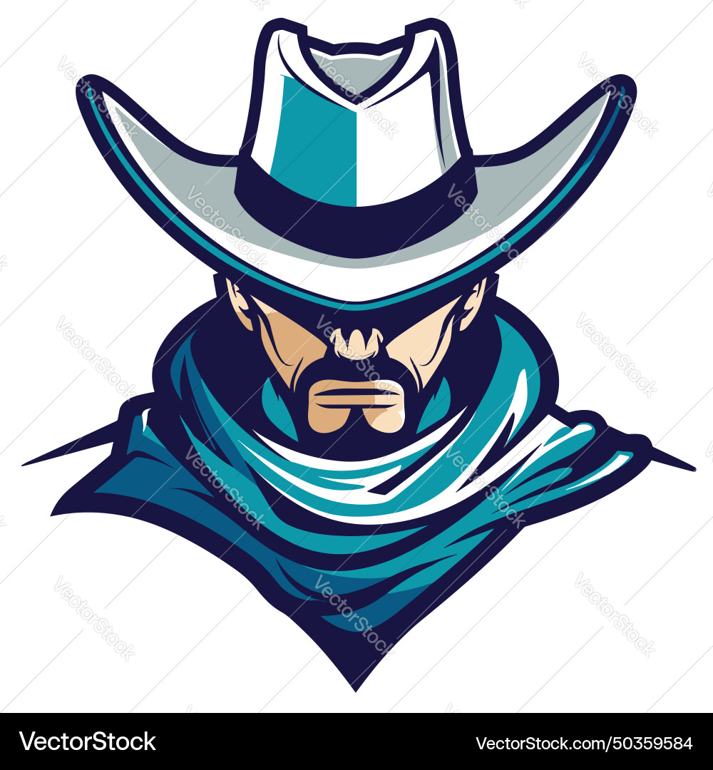 Cowboy esport logotype icon sticker logo Cowboy esport logotype icon sticker logo vektorbild