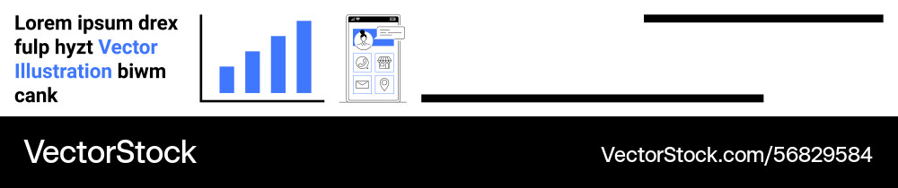 Data analysis with bar chart and calendar layout Data analysis with bar chart and calendar layout vector image