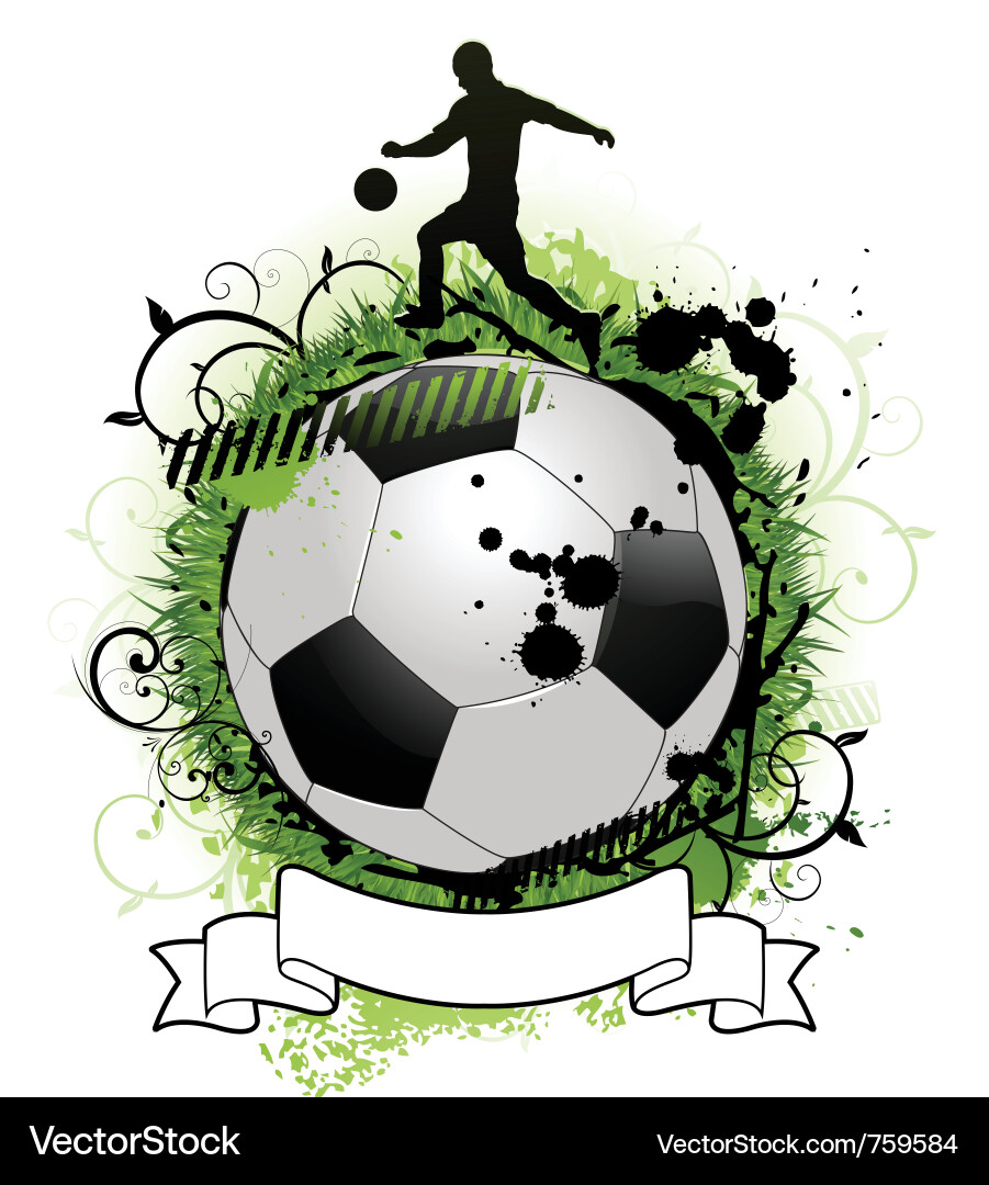 Dynamic Soccer Field Background Vector Image