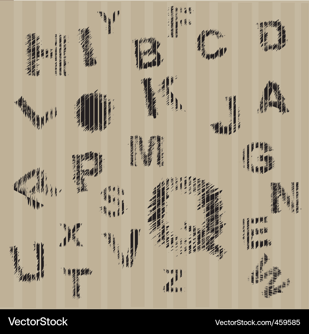 Alphabetic pattern background Vector Image