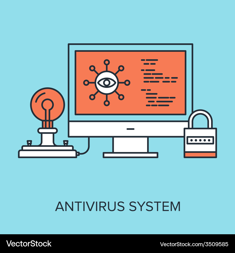 Cybersecurity Data Analysis vector image